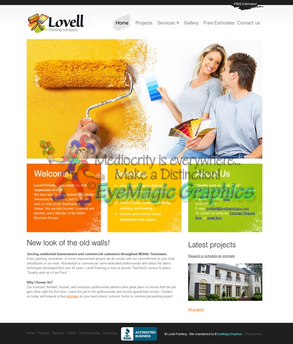 Lovell Painting website
