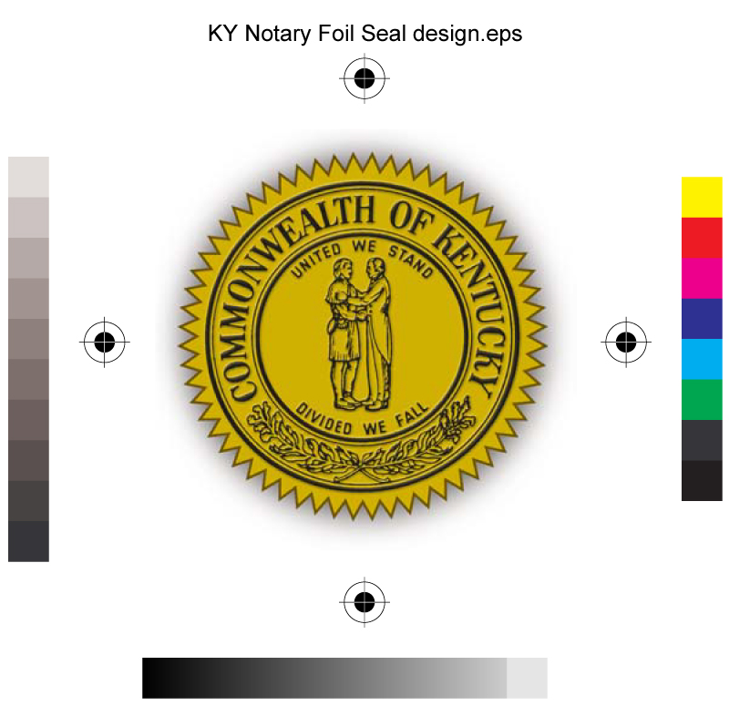 KY Notary foil seal